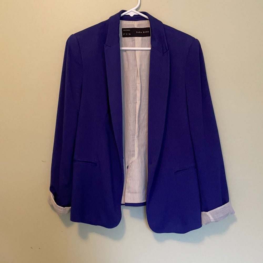Zara blue blazer size large